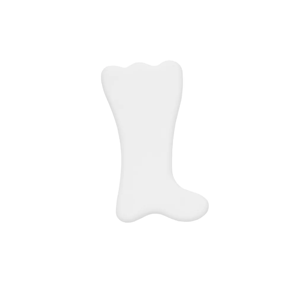 جهاز تدليك الوجه من السيراميك، لوح كشط أبيض ناعم ورقيق لاسترخاء عضلات الوجه، أدوات تدليك الانتفاخ #5