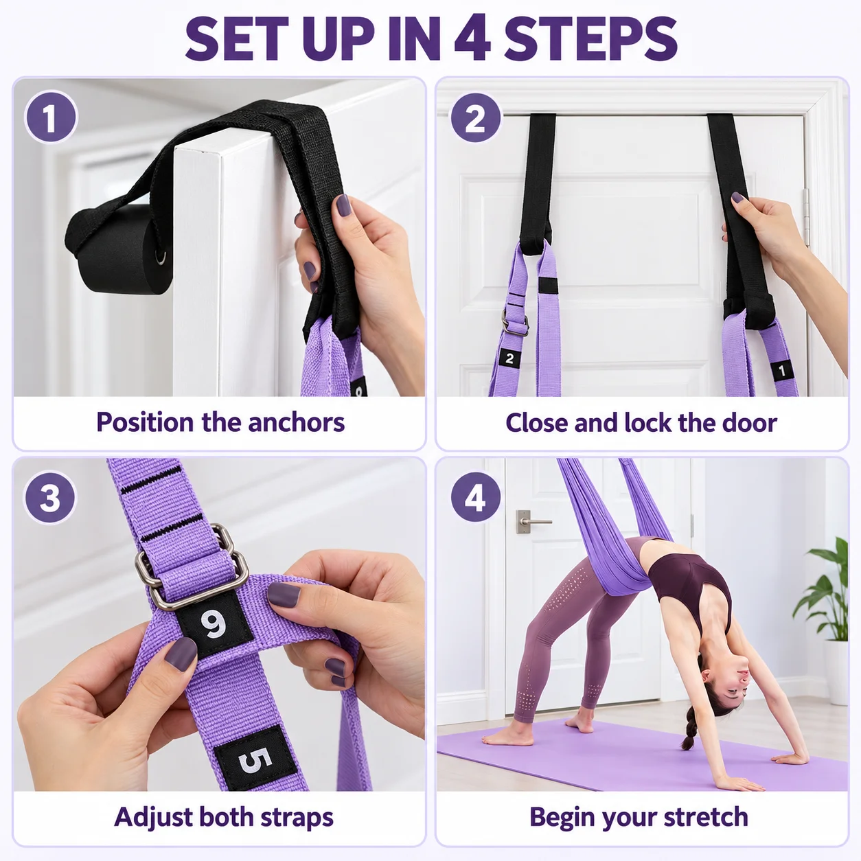 Tali Peregangan Ayunan Yoga ya - Yoga Fitness Trainer ulasan dan harga