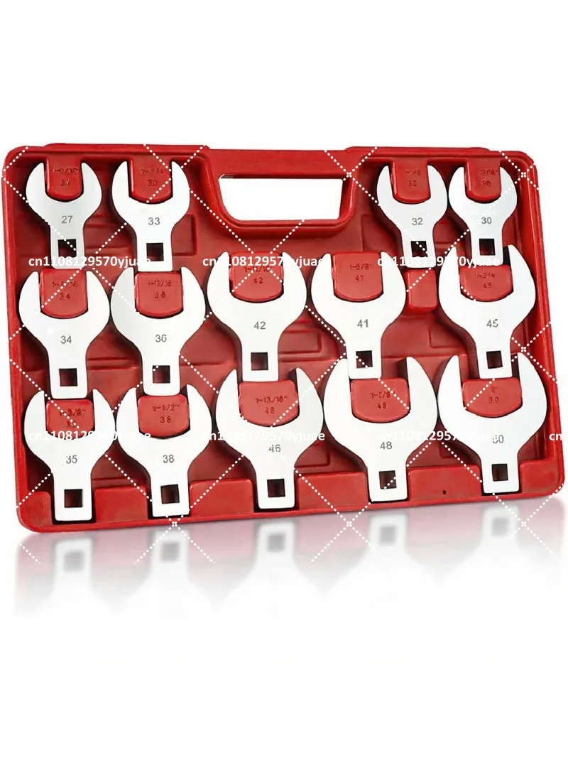 14-Piece Jumbo Crowfoot Wrench Set, 1/2