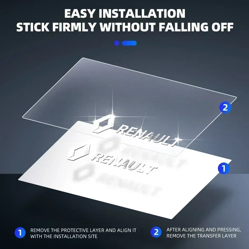 Picture 5: 3D Metal Car Decorative Sticker Badge Decal Interior Accessories For Renault Megane 2 3 4 RS Grand Scenic Clio 4 Captur Duster