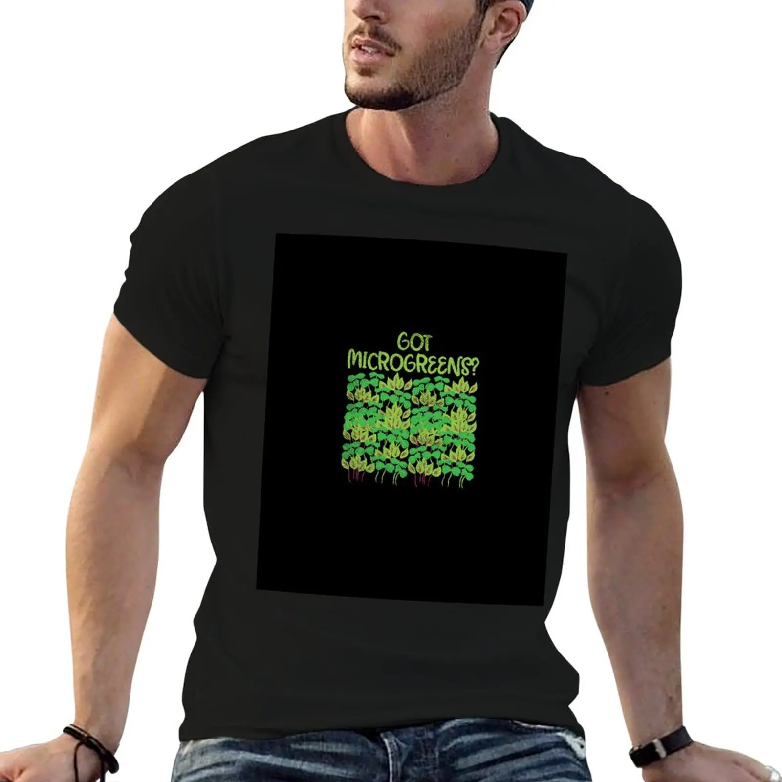 

Microgreens Gardening T-Shirt oversized cheap stuff tee shirts for men