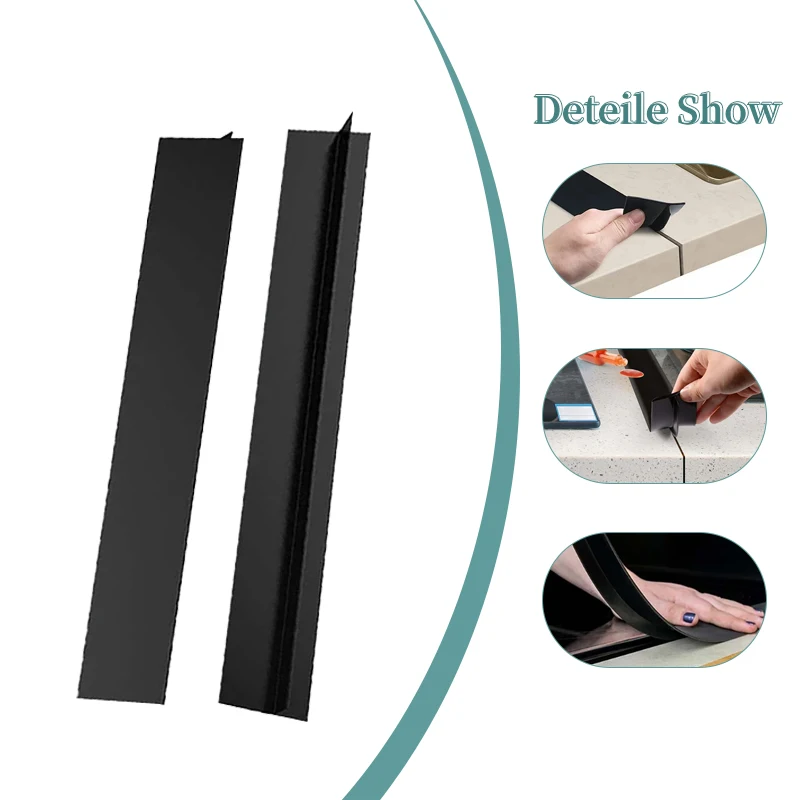 

2Sets Stove Covers, Silicone Counter Filler For Stove For 4-25mm ,Seal Spills Between Appliances Countertop Furniture