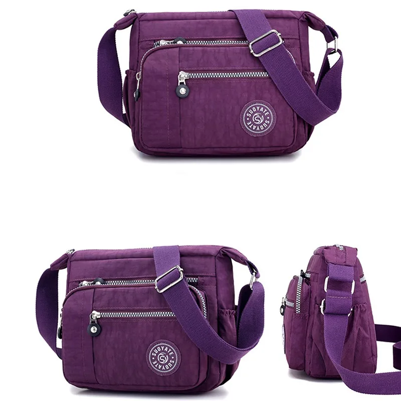 Novas bolsas femininas casuais crossbody bolsa de ombro náilon à prova dwaterproof água sacos do mensageiro para senhoras saco diagonal bolsas de