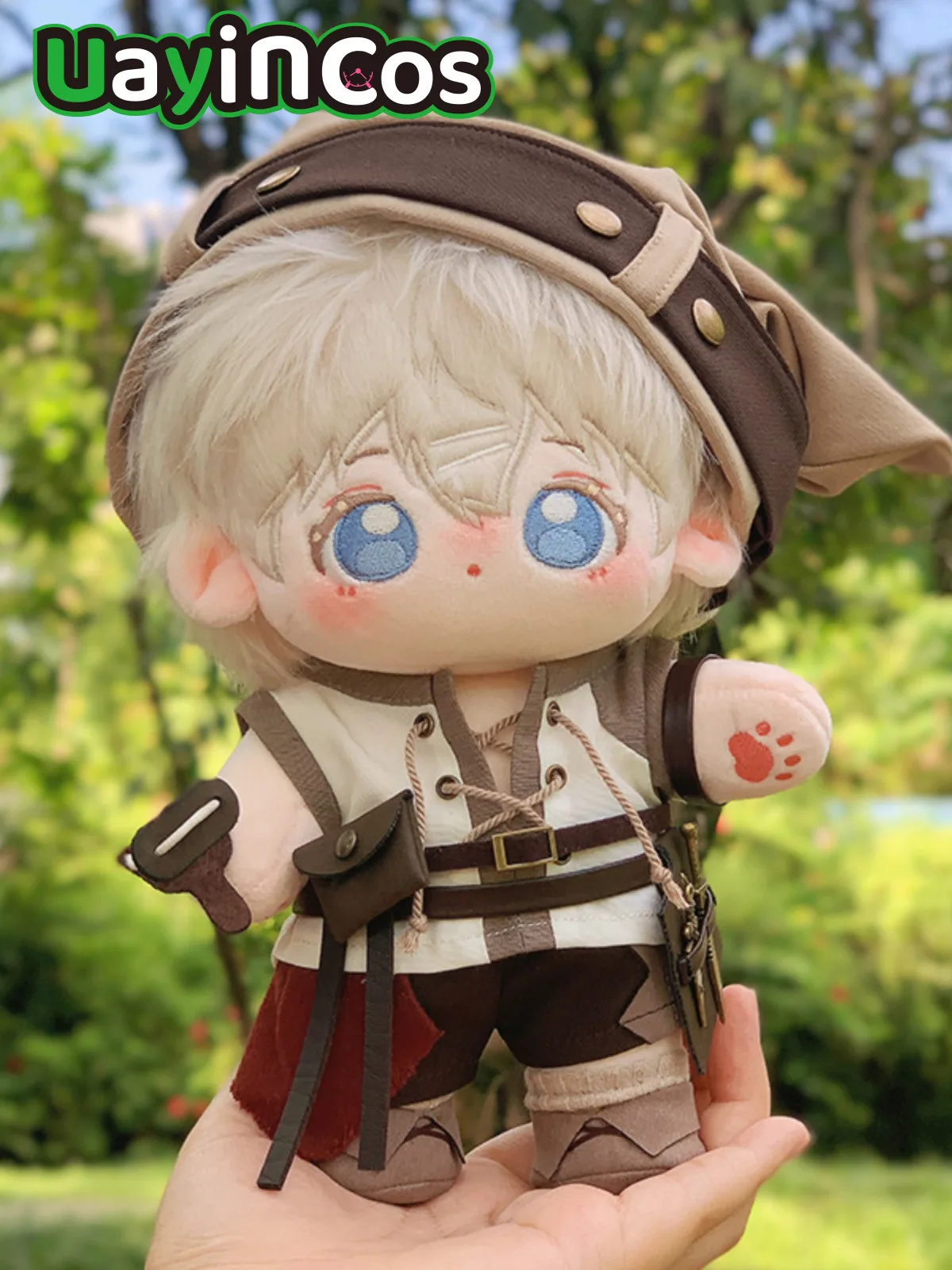 20cm Doll Clothes Song of the hunter Hunter Waistband Pants Hat Suit Stuffed 20cm Plushie Plush Doll Accessories Weapon Arm Ring