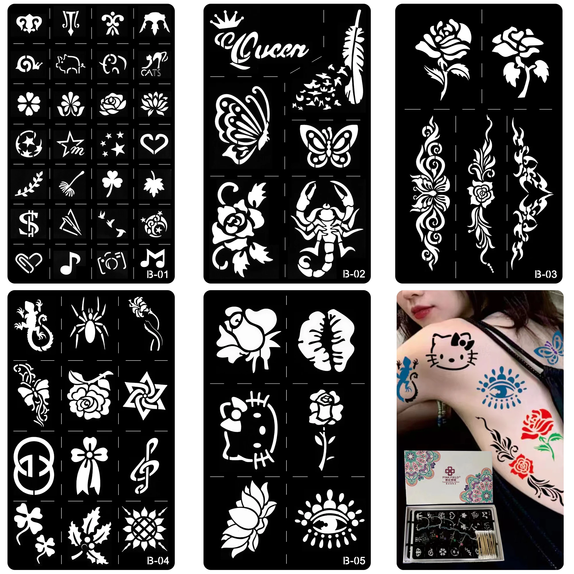 Kit Tatuaggi Temporanei Hena 1 - Body Jewelry Glue recensione e prezzo