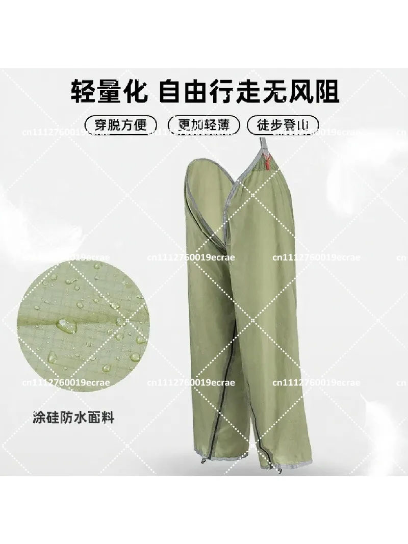 Waterproof Lightweight Hiking Rain Pants Multipurpose Adjustable Legs Moisture-Proof Outdoor