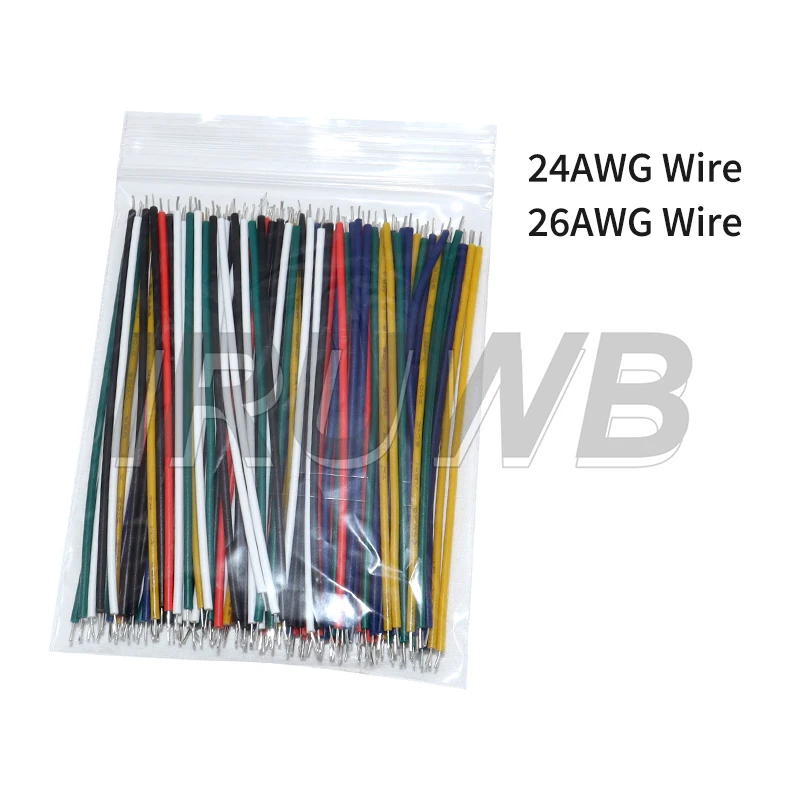 120PCS 26AEG 24AWG 7.8CM 6 Color Jumper DIY Kit Tinned Wire Set Electronic Wire for PCB Breadboard Cable Wires