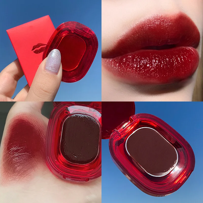 Baume Jules en cristal de glace, rouge à lèvres hydratant, longue durée, imperméable et résistant à la transpiration, maquillage rouge à lèvres résistant aux taches, 6 couleurs