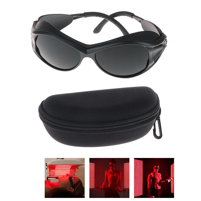 Red LED Infrared Light Protective Glasses Laser Eyes Protection Glasses Tanning Goggles UV Blocking IPL Laser Safety Glasses