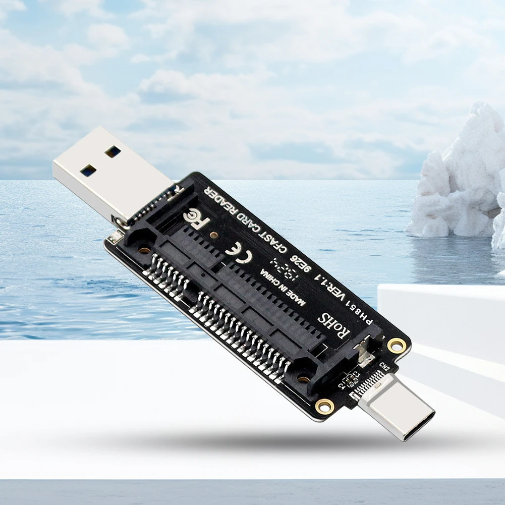 PH851 CFAST カードリーダー USB3.1 Type-C ポータブル CFast メモリカード 10Gbps サポート 2TB Macbook ラップトップ ノートブック PC 用