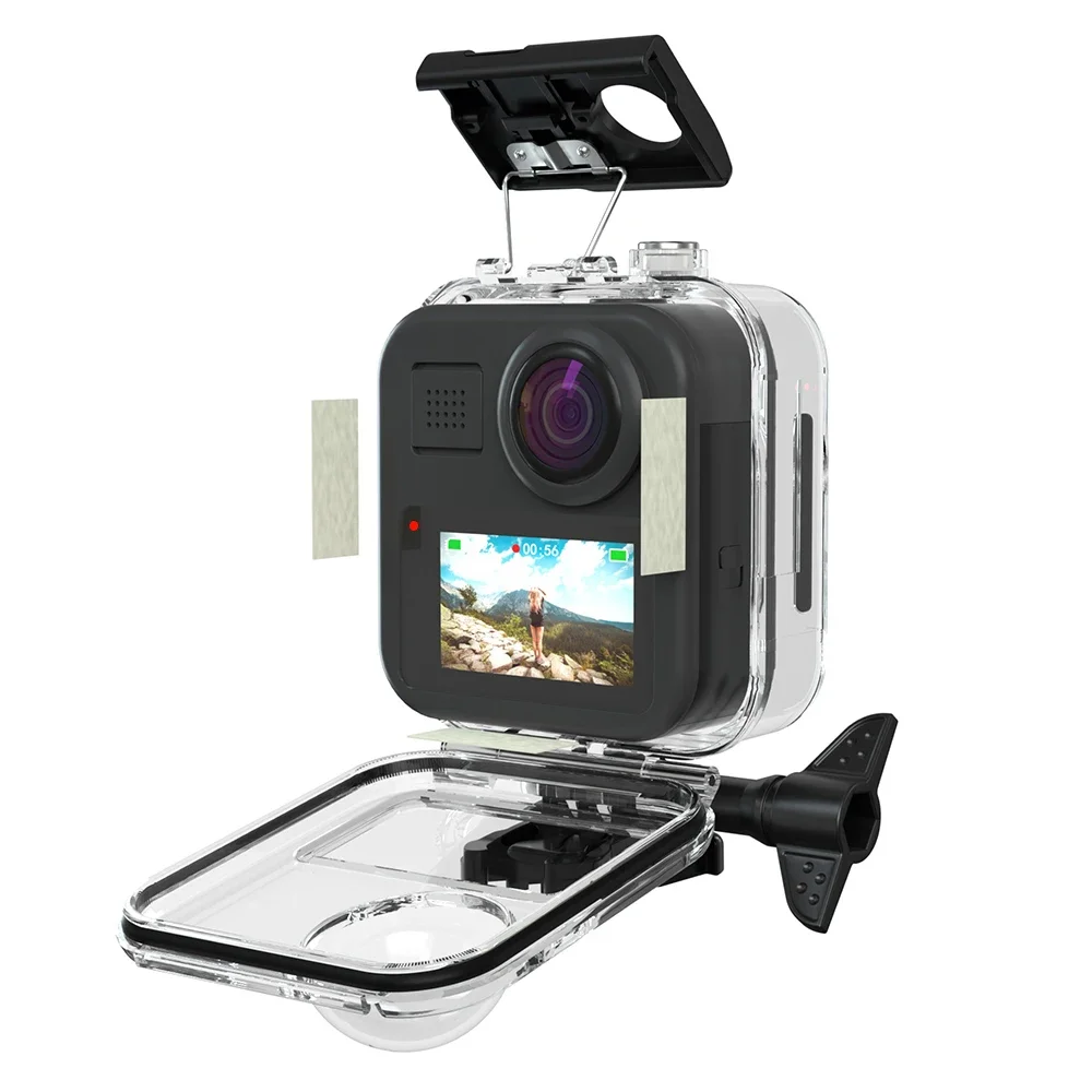 FF-H36 Touchscreen Waterproof Housing Protective Case for GoPro MAX 360 Camera  Shell with Bracket Accessories