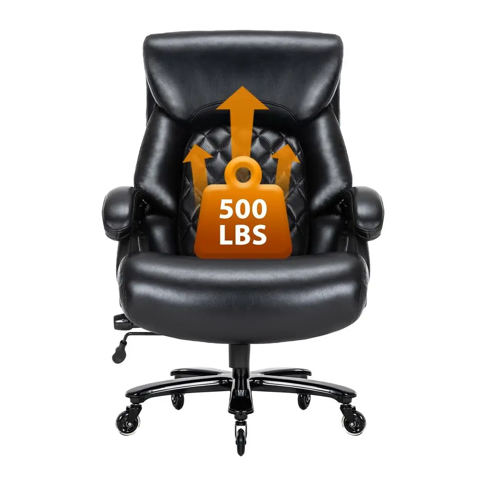

and Tall Office Chair for Heavy People, 500LBS High Back Extra Wide Heavy Duty Executive Office Chair Comfortable for Home Offi