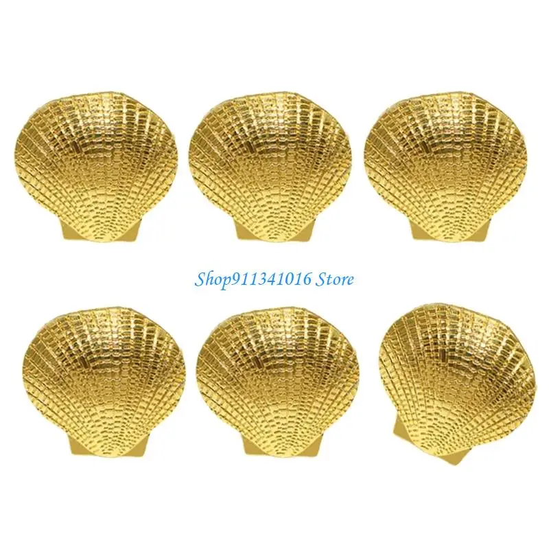 Coastal Encouraged Metal Tissue Circlets with Cowrie Echinoderm Plan Elegant Table Setting for Entertaining