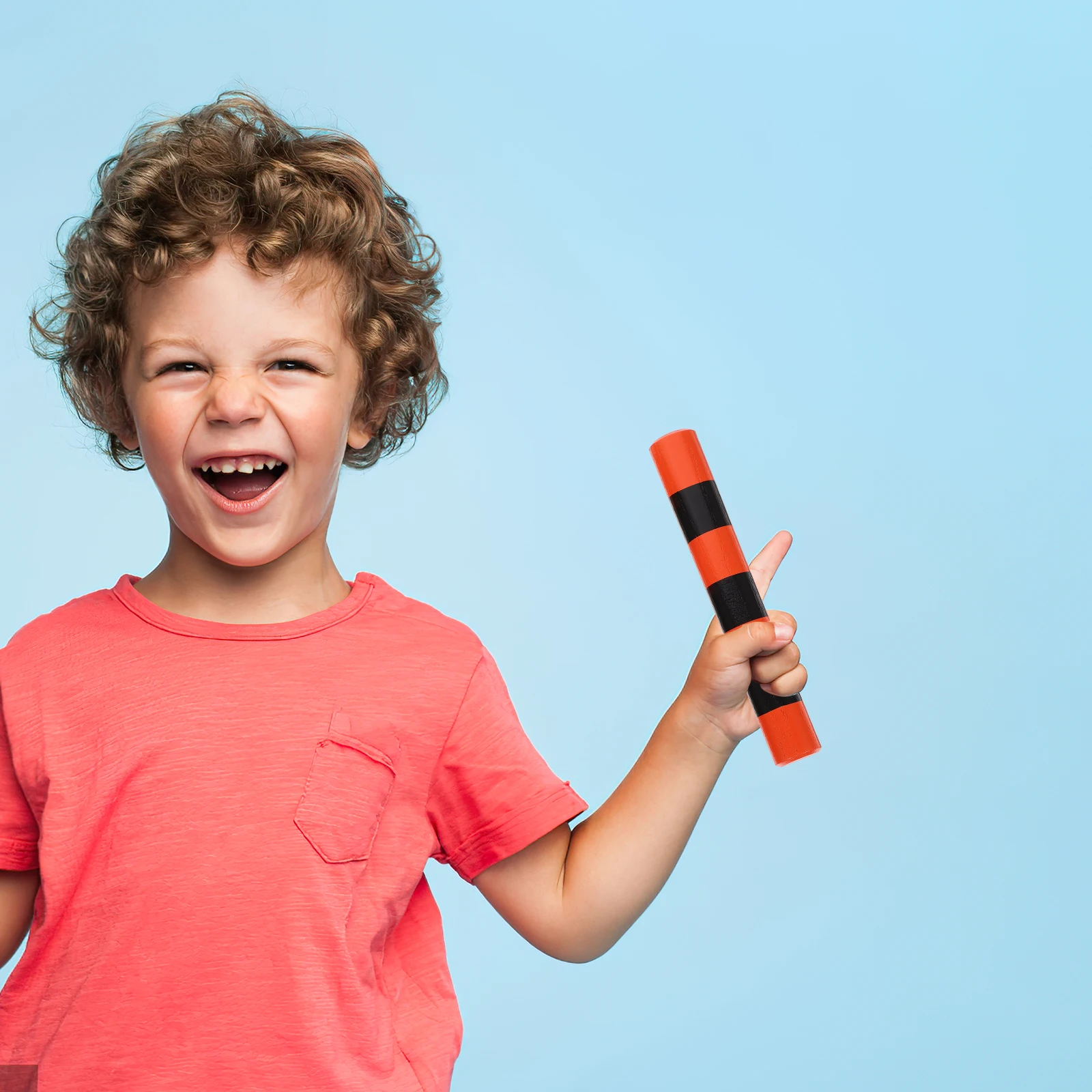 

Rhythm Sticks Wood Percussion Music Instrument Striped ange Black Kids H Eye Coordination Wooden Safe Practical Durability