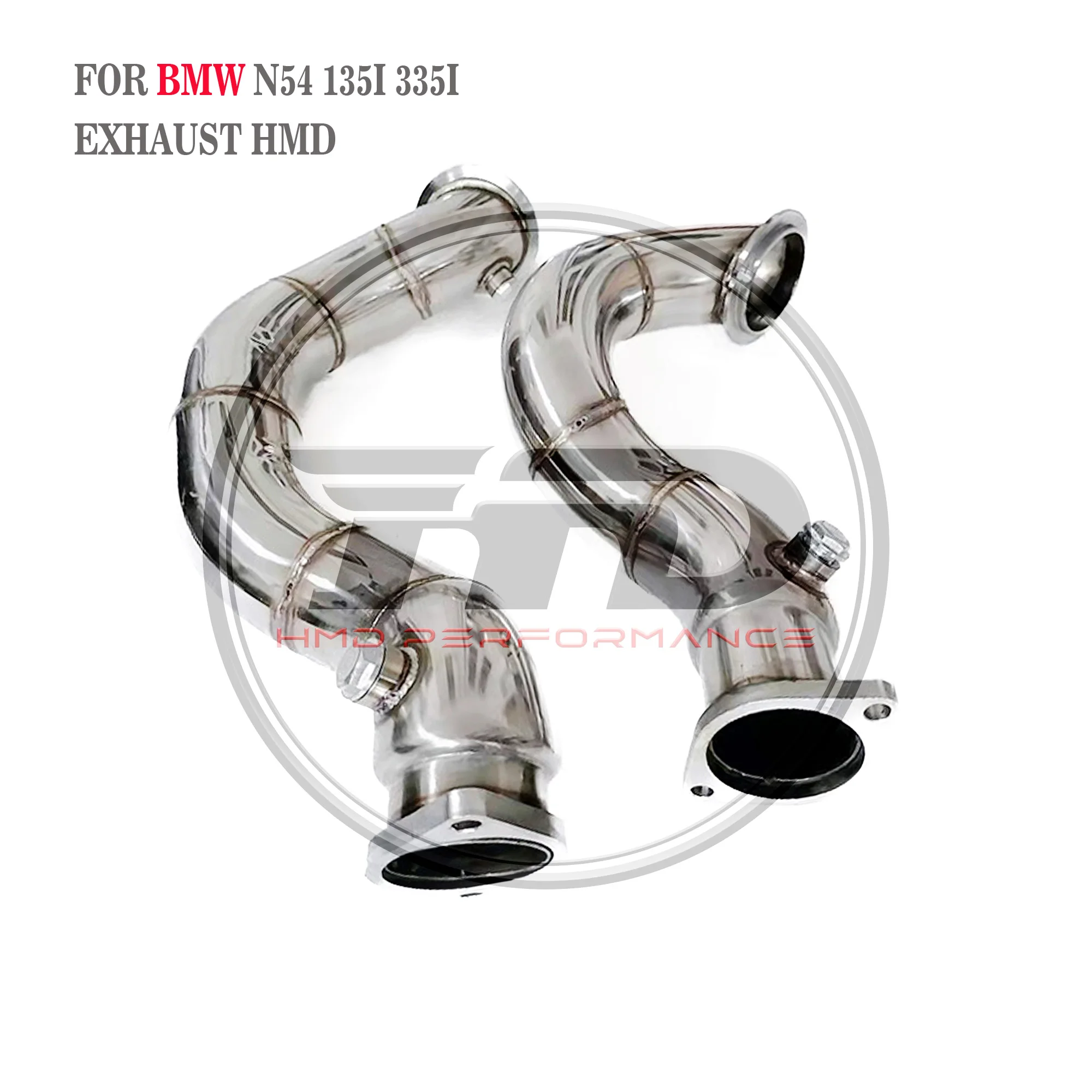 

HMD stainless steel exhaust system High flow performance downpipe BMW N54 07-10 135i 335i auto parts catalytic converter