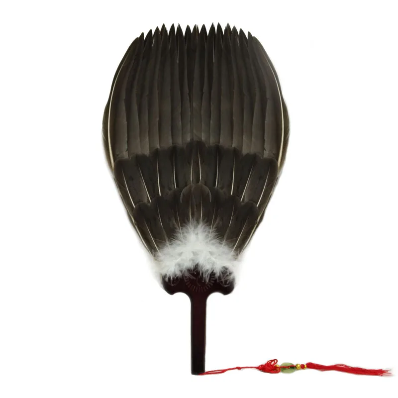 

Chinese Feather Fan Zhuge Kongming Goose Ventilador Hand Fan Goose Peacock Feather Dance Fan Abanicos Para Boda Eventail a Main