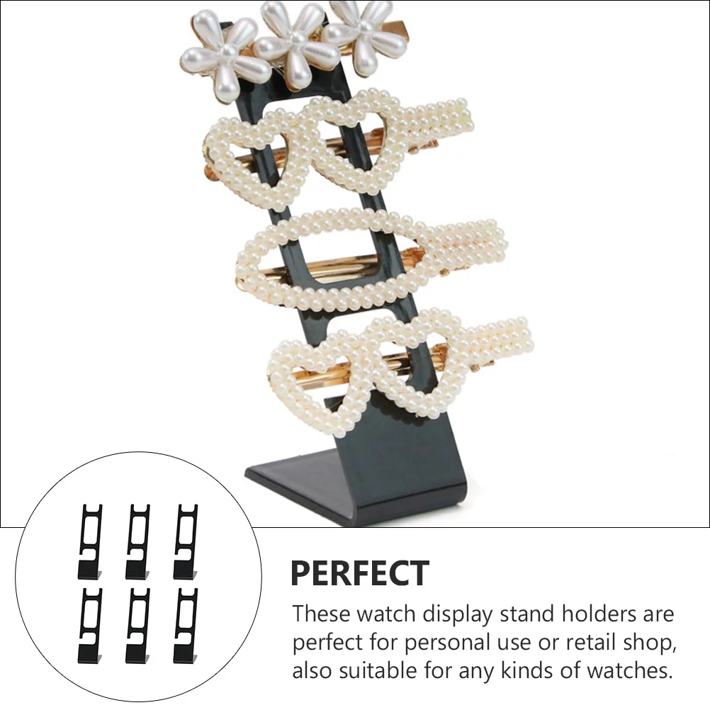 

6Pcs Watch Display Stands Versatile Holder Stands for All Watch Types Display Racks for Jewelry Organizers Home Office Retail