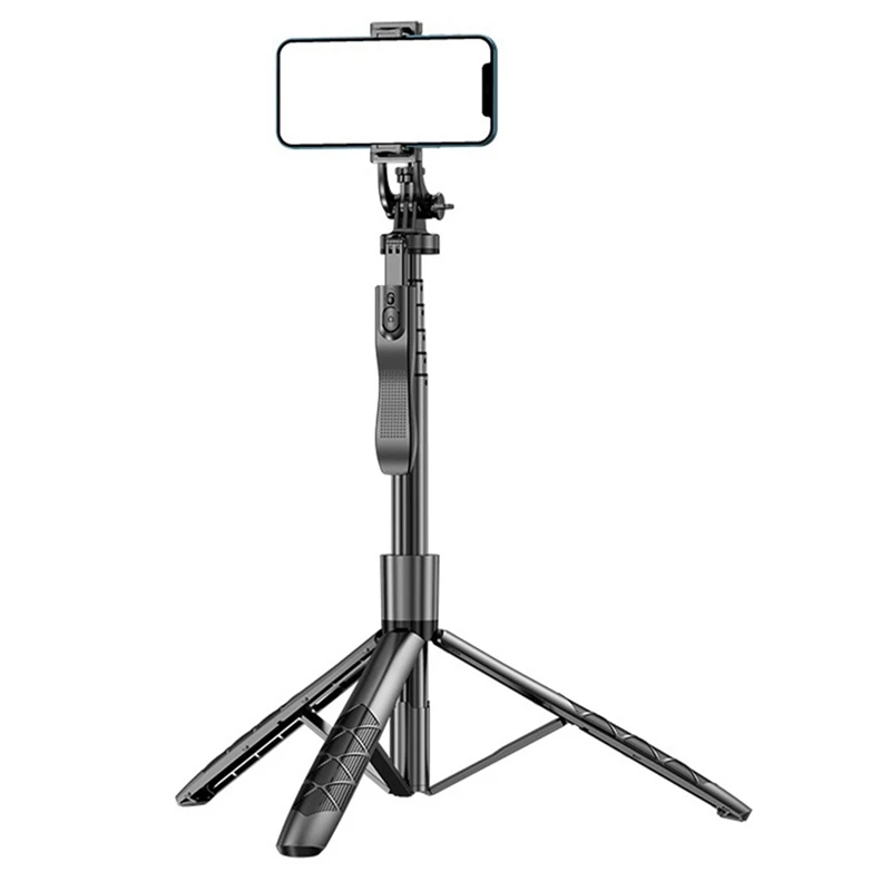 Qy-New L16 Wireless Mobile Phone Selfie Stick Tripod Stand Foldable Monopod For Smartphones Balance Steady Live 1530Mm