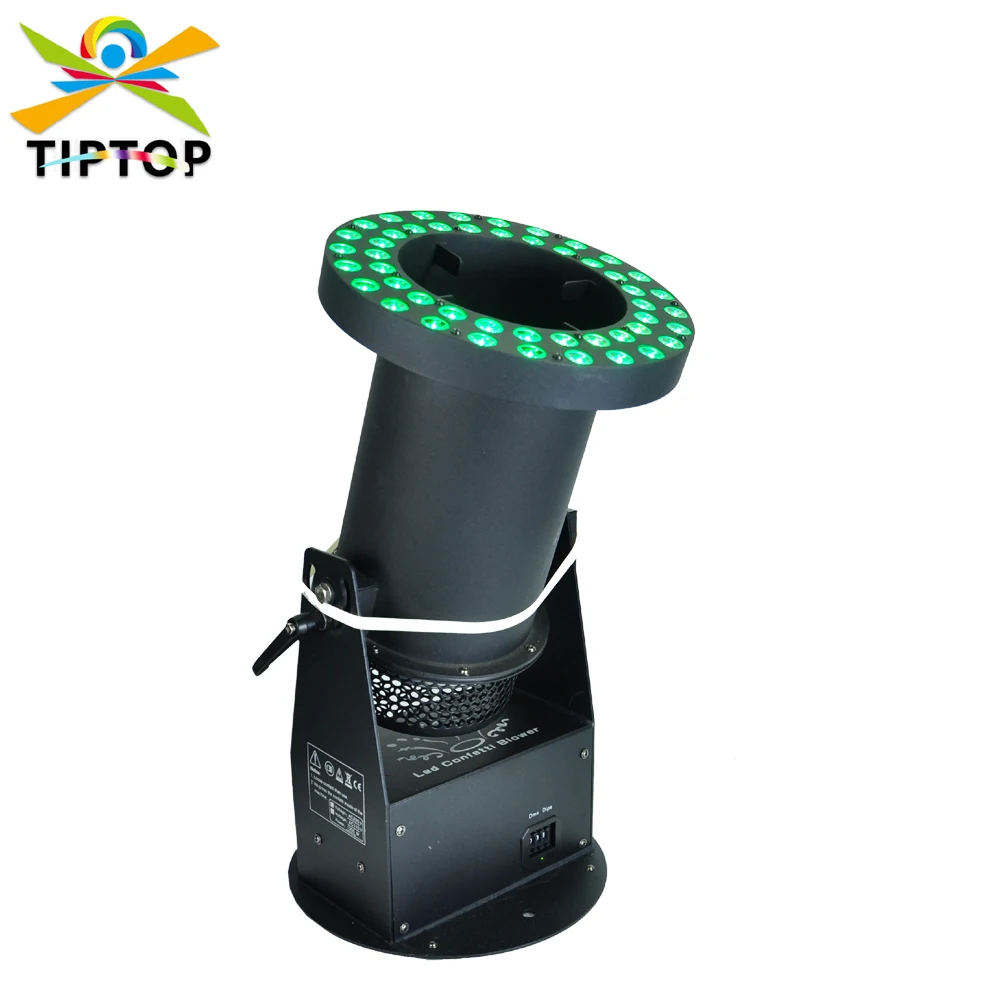 

Freeshipping DMX Led Confetti Blower Machine 48x3W RGB 3IN1 Stage Confetti Cannon DMX512 Control 2 Channels Special Effect