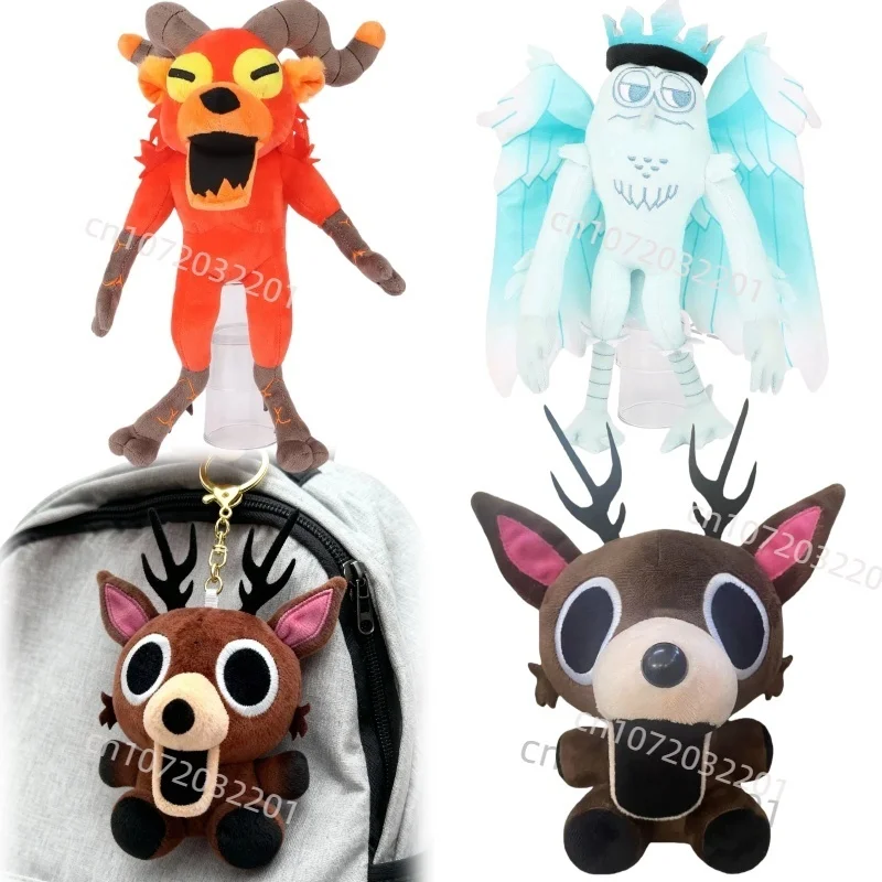 

2026 Baby 99-ночей в лесу, плюшевая милая синяя сова с грустным выражением, мягкая кукла, мини-подвеска с сидящим лосем для подарков для детей