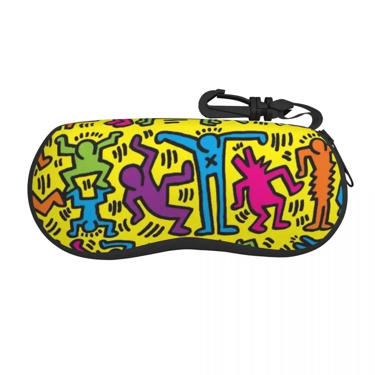 Television On Haring Shell Eyeglasses Protector Cases Cool Sunglass Case Graffiti Rap Pop Art Glasses Bag