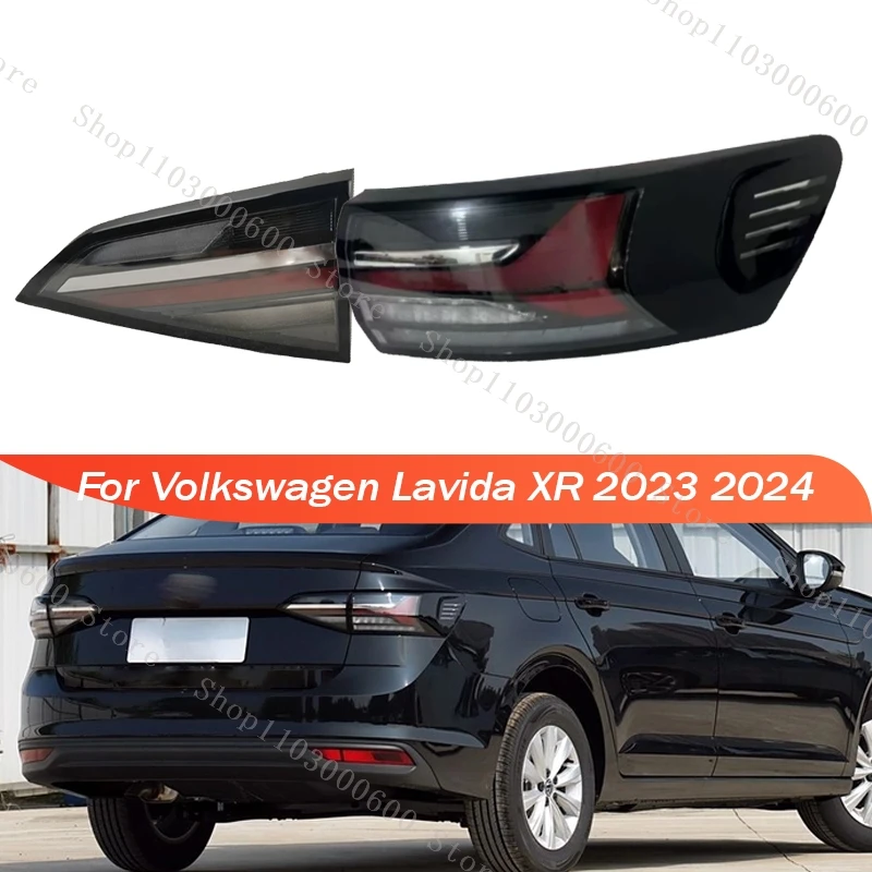Rear Tail Light Brake Lamp For Volkswagen Lavida XR 2023 2024 Rear Bumper Warning Light Taillamp Car Accessories