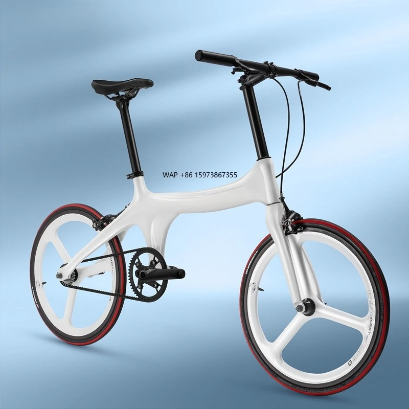 

WEST BIKING New 20 Inch Lightweight Carbon Fiber Bike Fashion Easy Control Bicycle Durable Portable BMX