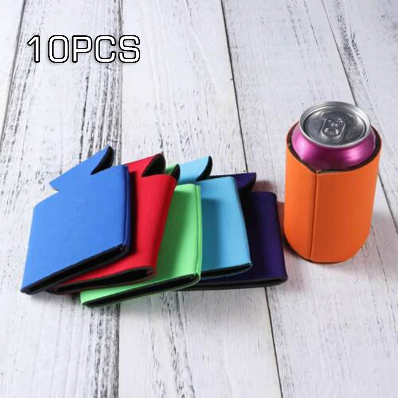 

13*10CM Cup sleeve 10pcs Camping Beer Cola Water bottle Holder Neoprene Home Party Wedding Birthday Decoration