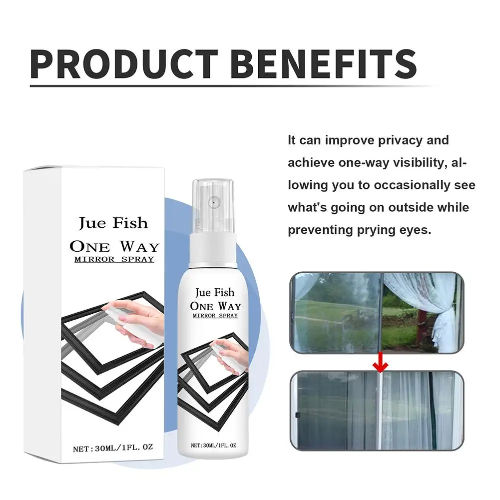One Way Privacy Glass Spray Anti Peeping Window Film Mirror Effect Insulation UV Blocking Home Car Security Protection Coat - view 6