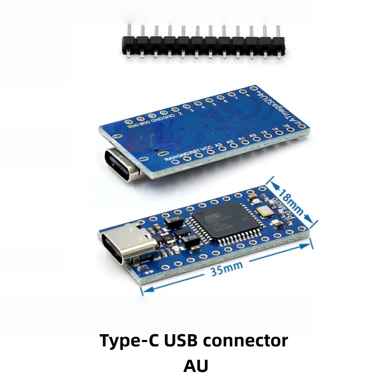 Pro Micro adopts Atmega32U4 with built-in USB for updating programs, featuring a 5V/16M microcontroller development board