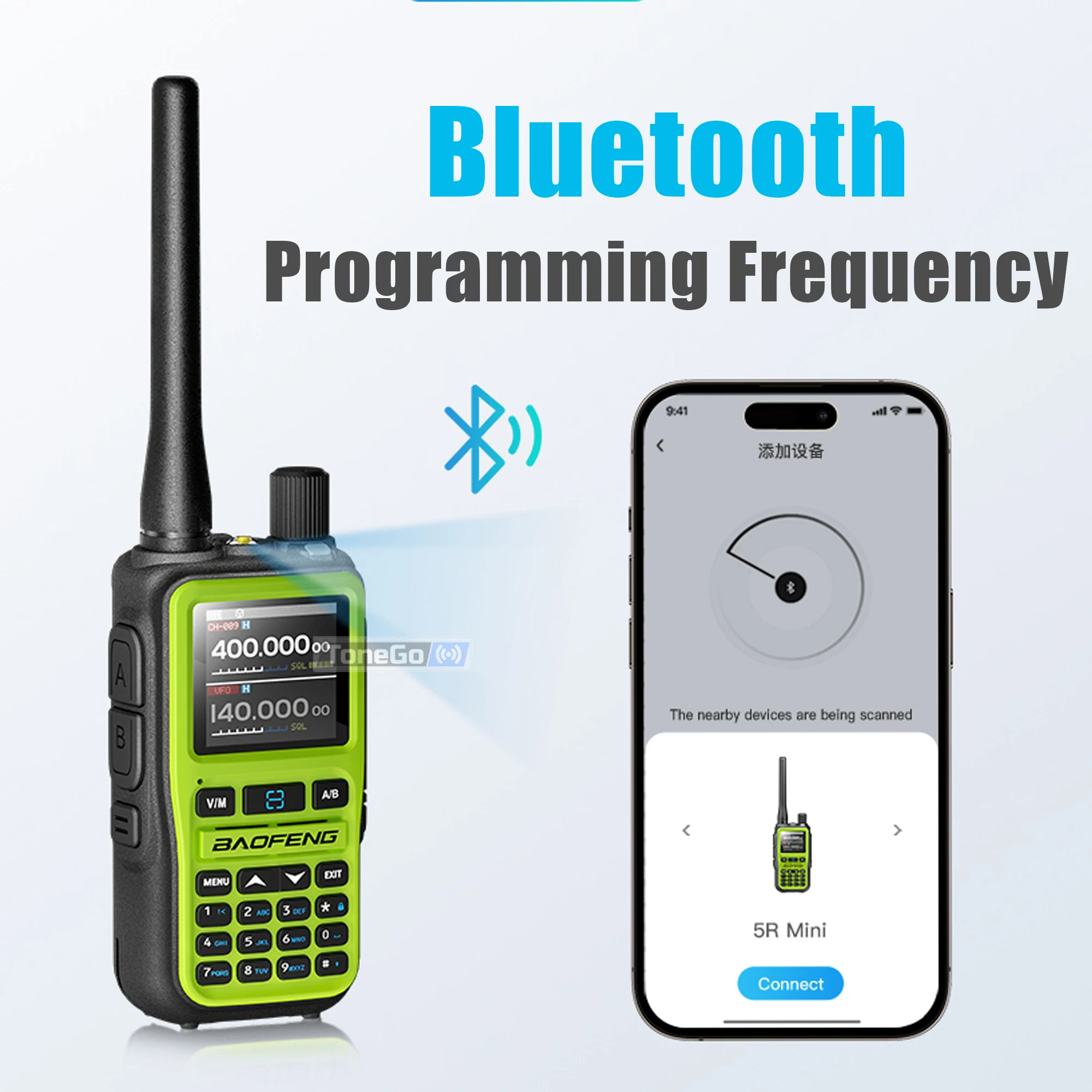 Baofeng 5R Mini Walkie Talkie UV-5R Mini Type-C Зарядное устройство AM FM Dual PTT Bluetooth Программирование Беспроводная частота копирования Радиолюбительские радиостанции