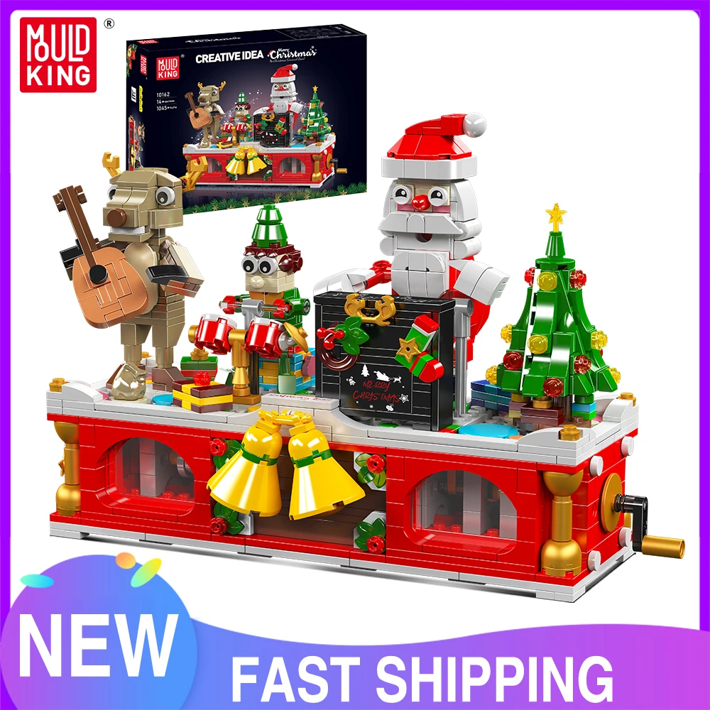 Mould King 10162 Christmas Toys The Christmas Carnival Band Building Block Assembly Holiday Brick Model Set Kids Christmas Gift