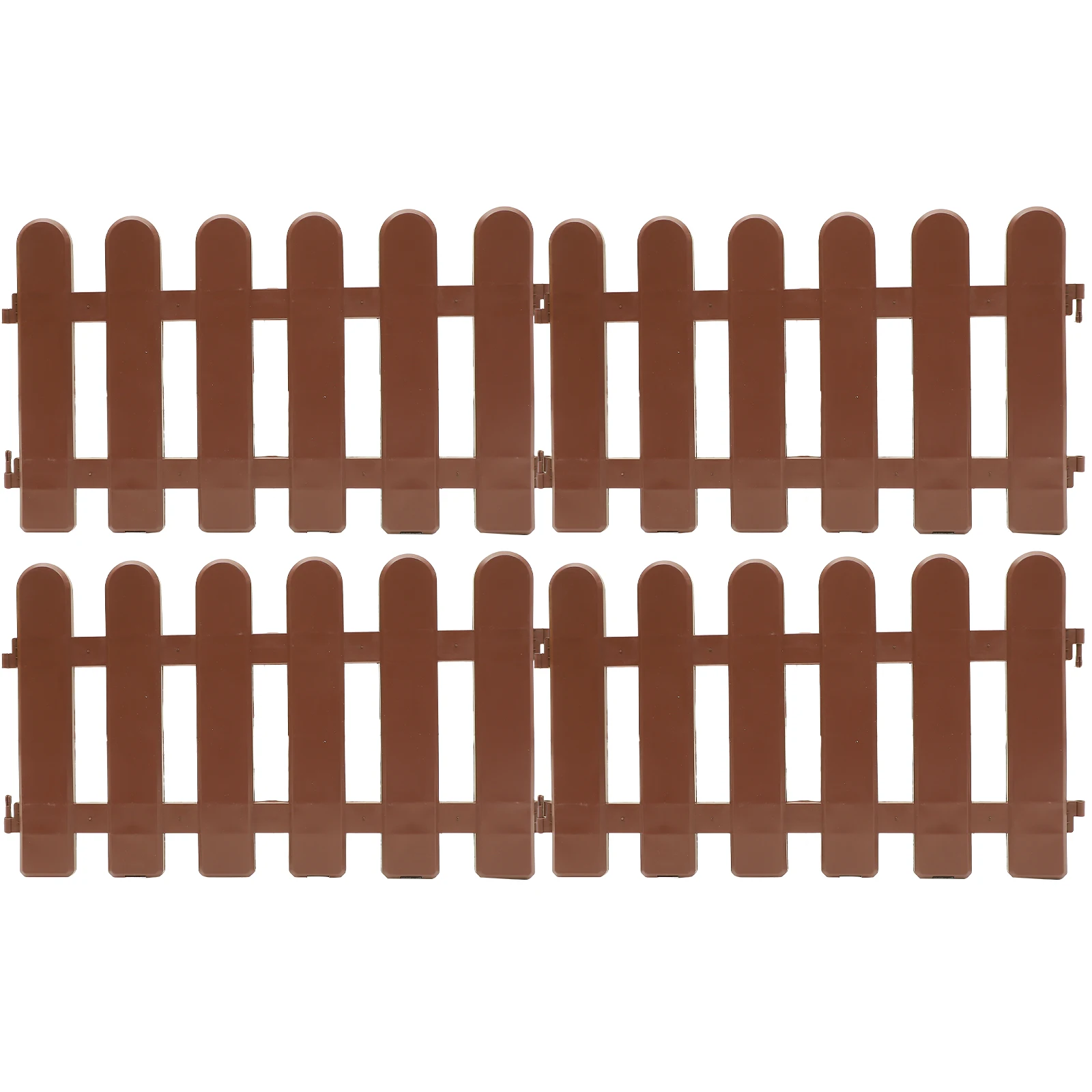 

4 Pcs White Fence Outdoor Villa Decorative Garden Edging Plastic Yard Border Reusable Lawn Edging Panels Campus