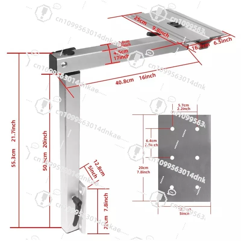 RV Accessories Rotating Table Legs Lifting Table Aluminum Alloy Universal Bracket Table Feet Removable Cross-border Hot-selling