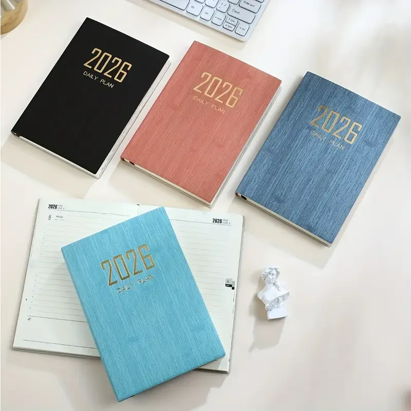 Nowe notatniki A5 na rok 2026, dzienny terminarz na 365 dni, kalendarz, 360 kartek, notes, agenda, notesy do pisania, biuro, szkoła