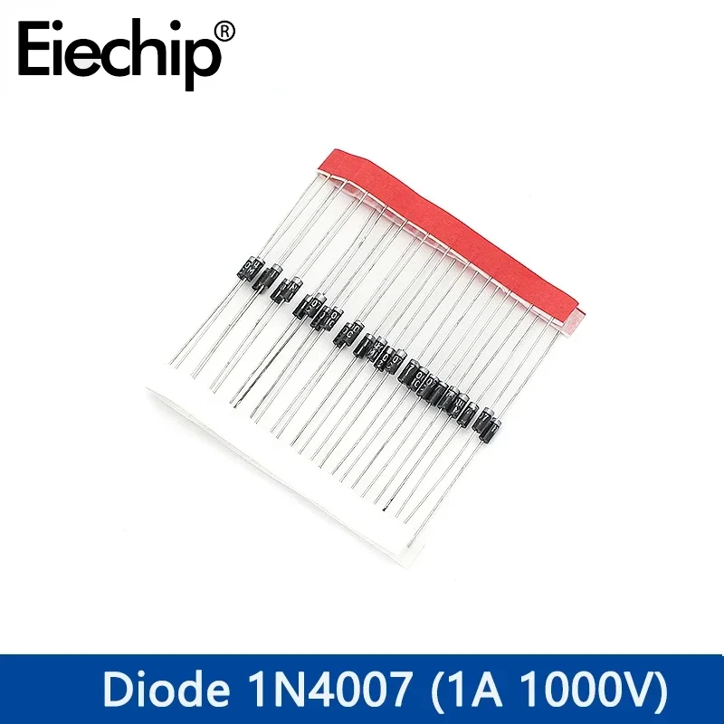 50/100pcs Rectifier Diodes 1N4007 Rectifier Diode IN4007 1A 1000V DIP DO-41 Schottky Diode Kit Electronic Components