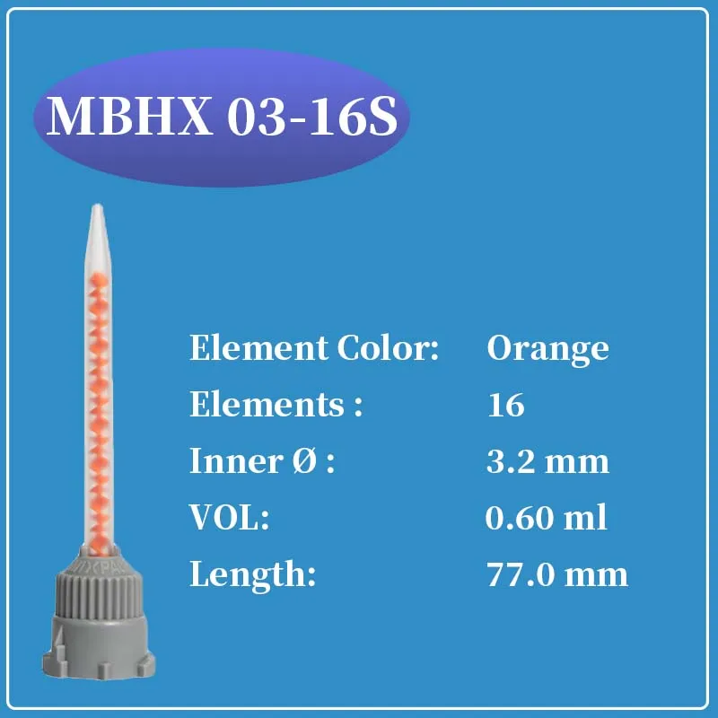 

SULZER MIXPAC статический миксер MBHX 03-16S смесительная насадка 100шт.