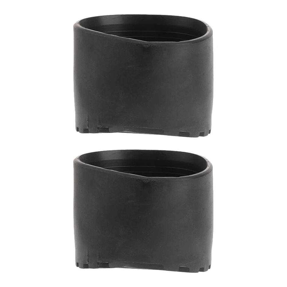 

2pcs Round Anti-slip Ladder Leg Covers 80mm Black Rubber Caps Telescopic Ladders Floor Protectors Durable PVC Non-slip