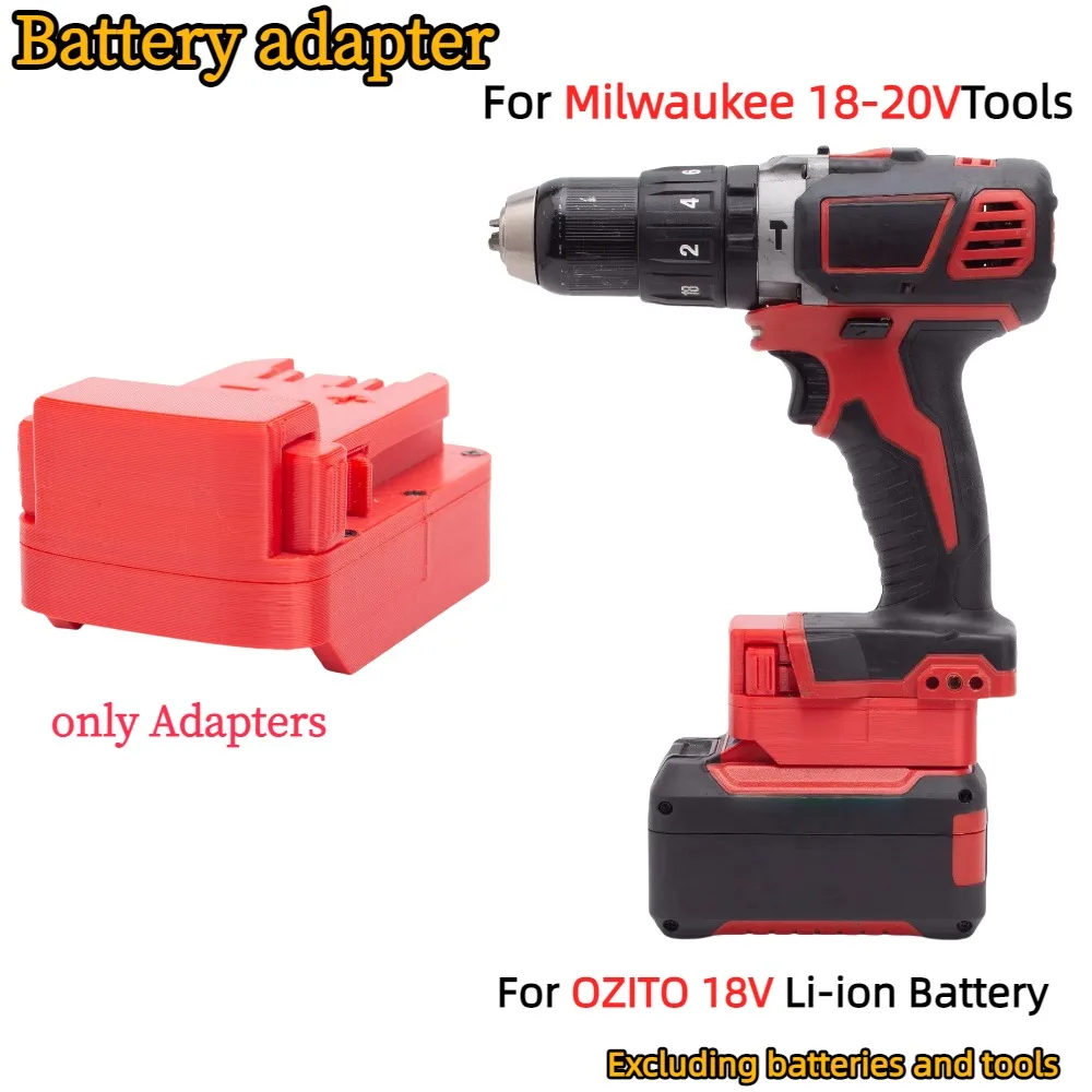 

Battery Adapter for OZITO 18V Power X Change Lithium Ion TO Milwaukee 18/20V Series Cordless Power Tools Accessory(Only Adapter)
