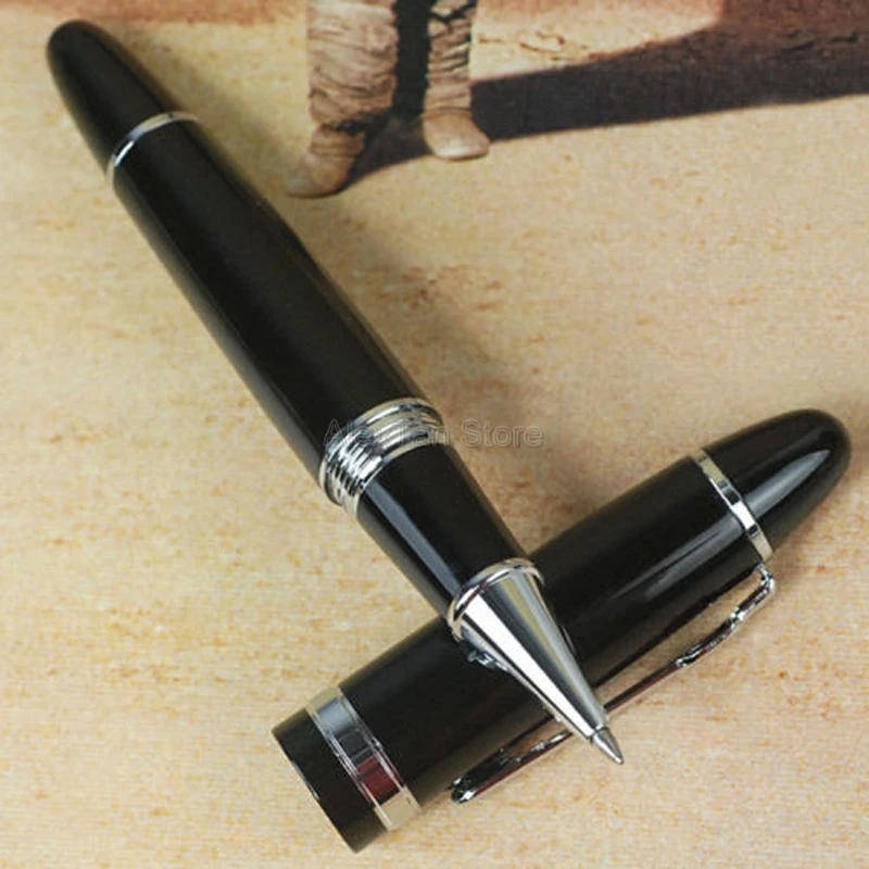 

Jinhao 159 Big Size Metal Roller Ball Pen Silver & Golden Clip Ink Pen Writing For School & Office Multicolor
