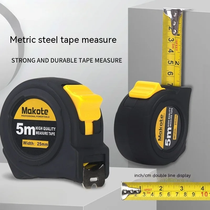 Cinta métrica de 3M/5M/7,5 M/10M, cinta métrica retráctil de acero gruesa resistente al desgaste, herramientas de medición para el hogar