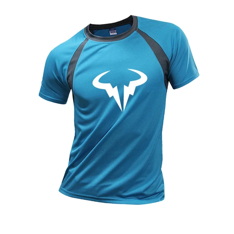 2025-26 رافائيل نادال شعار تي شيرت للرجال القطن المتضخم تي شيرت الرجال قصيرة الأكمام طاقم الرقبة ملابس الصيف بلايز #2