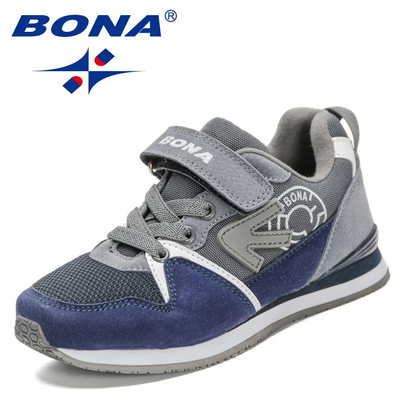 BONA New Outdoor Walking Jooging Sneakers Classics Style Children Casual Shoes Hook & Loop Boys Shoes Comfortable Free Shipping
