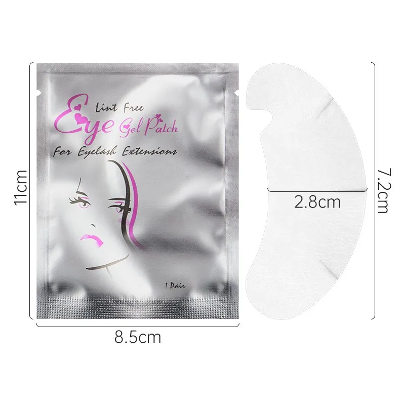 100 pairs/Bages Disposable U-shaped grafting eyelashes Under Eye Pads Eyelash Extension Paper Patches