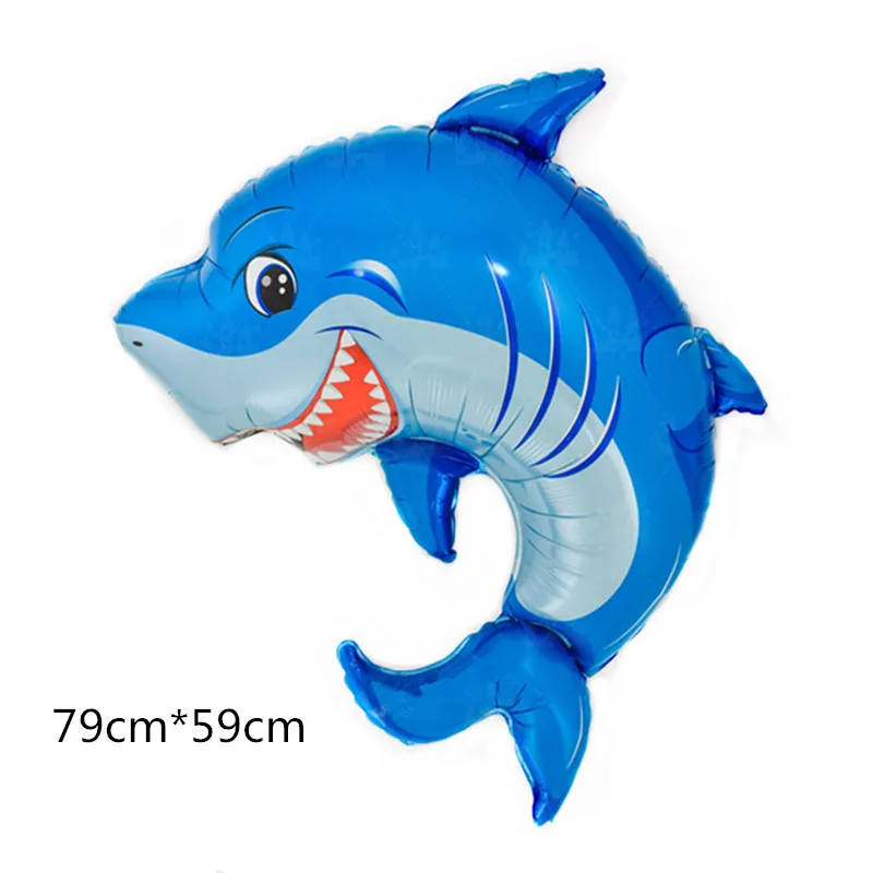 New Products Sea Animal Balloons Foil Shark Octopus Balloons Ocean Birthday Party Decorations Baby Shower Kids Toys Helium Balls