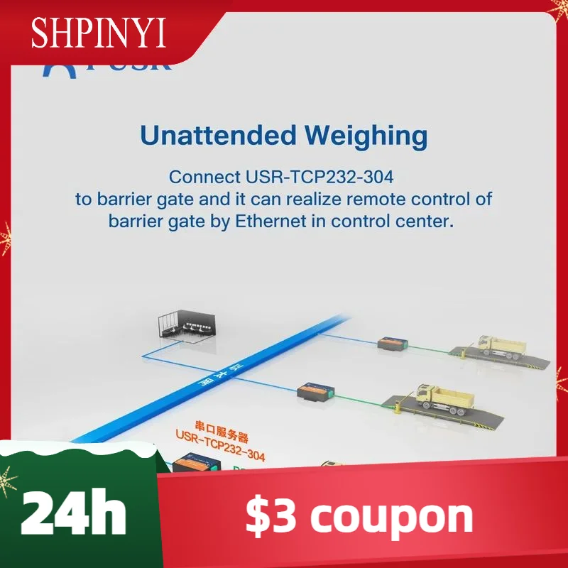 

Новые преобразователи PUSR RS485 в Ethernet Сервер последовательных устройств Modbus RTU в TCP USR-TCP232-304