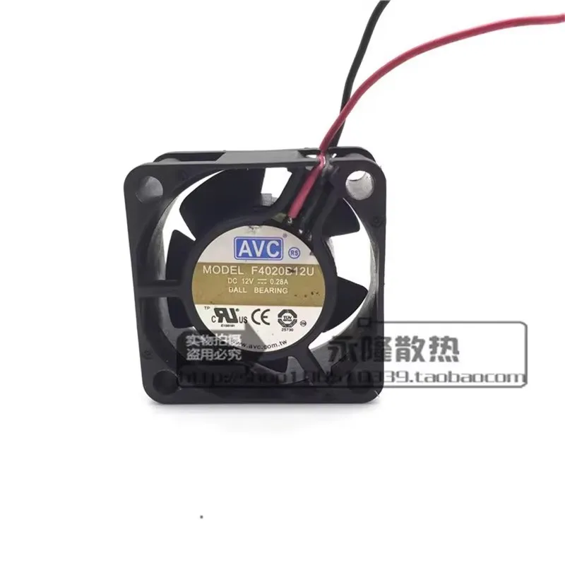 

Original F4020B12U 12V 0.28A 40 * 40 * 20MM 4CM 2-wire dual ball north-south bridge power cooling fan