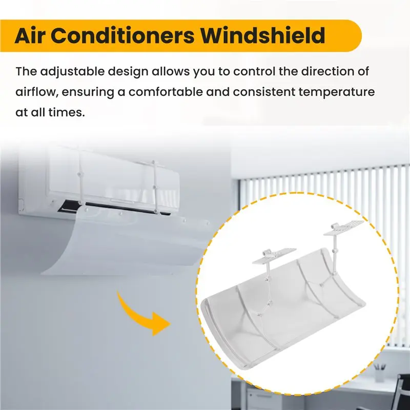 Window Air Conditioners Windshield Universal - Room Air Conditioner Window Baffle - Prevent Direct Blowing Of Cold Air-AT30