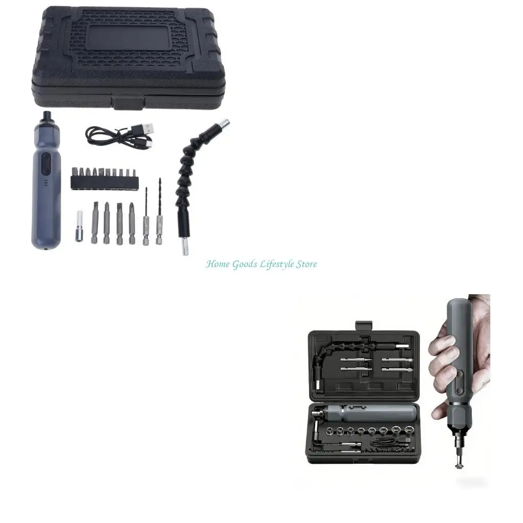 

E74E Профессиональная электрическая отвертка Многофункциональная перезаряжаемая портативная маленькая