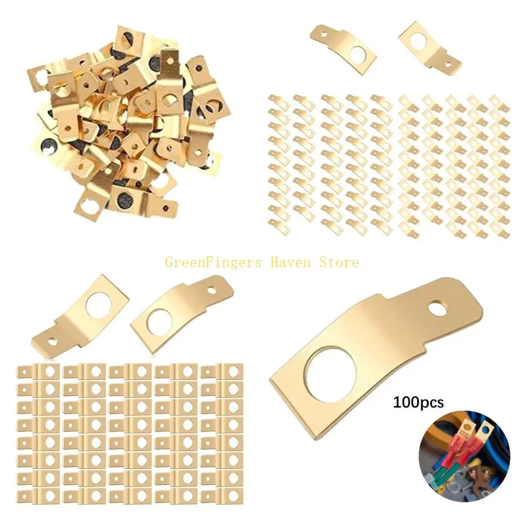 F68D 100Pieces Without Insulated Male To Male Electrical Adapters With High Conductives Brass for Electronics and Solar
